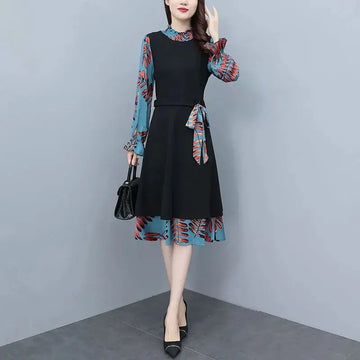 Herbst/Winter Rollkragenkleid