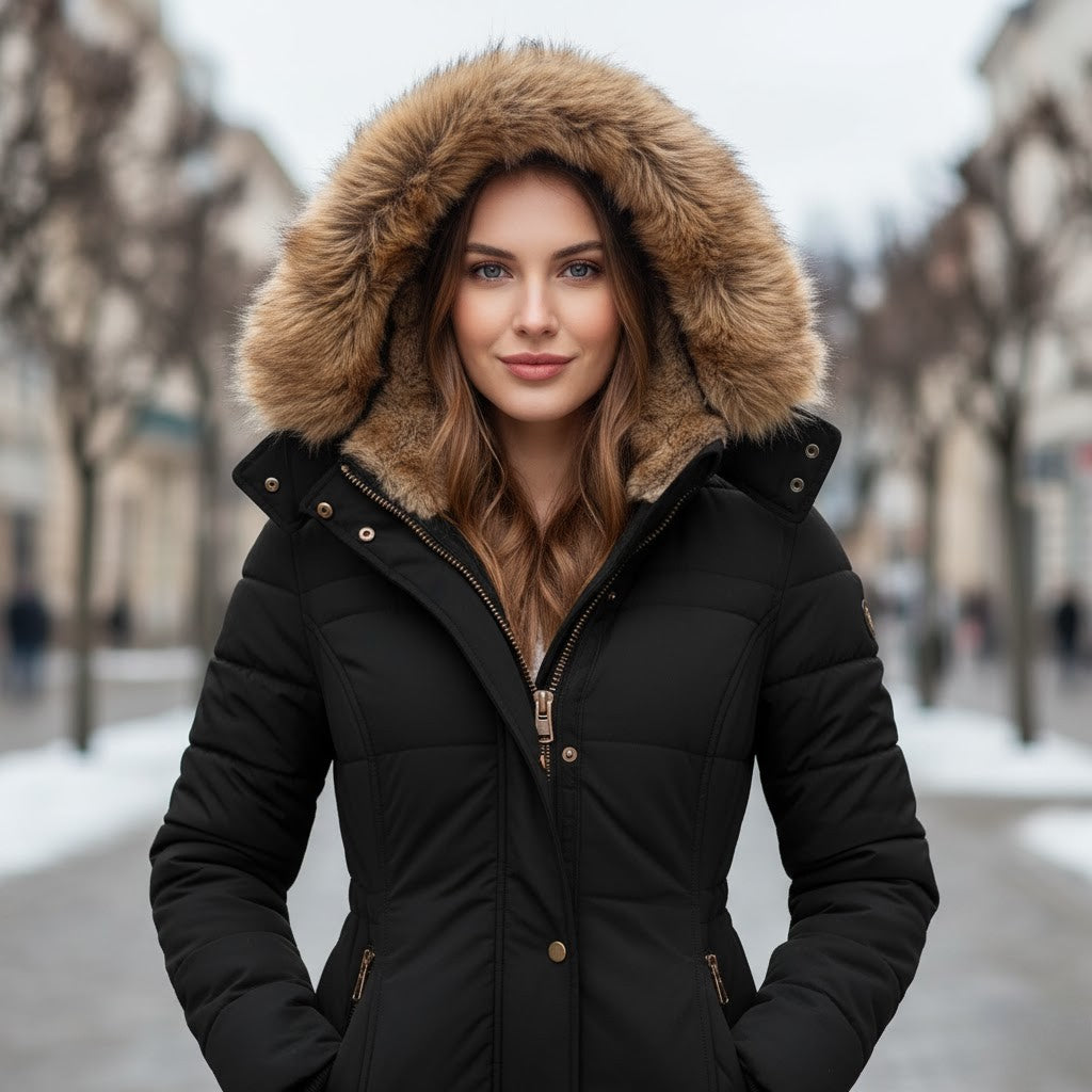 Sofia | Warmer mit Fell gefütterter Wintermantel-Kaufen mit 60 % Rabatt